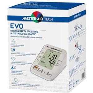 Master Aid Tech Evo - Misuratore di Pressione Automatico con Display LCD e Rilevamento Battiti Irregolari