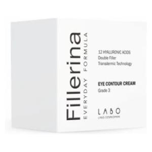 Labo International Fillerina 12 Double Filler Crema Contorno Occhi Grado 3 - Uso Quotidiano con Molecole Attive NEO-Mito - 25ml