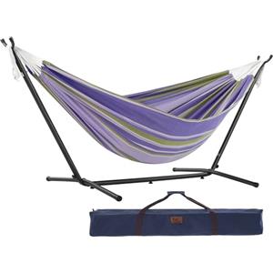Vivere, Tranquility Dop UHSDO8-37 Amaca con Supporto Brasiliana, Cotone, 250 cm, Portata 200 kg Borsa da Trasporto inclu, Doppia