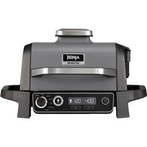 Ninja Woodfire OG701EU - Barbecue elettrico con affumicatore e friggitrice ad aria