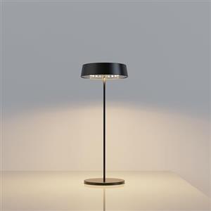 Palmina 901,lampade da tavolo senza fili,lampade da tavolo ricaricabili E Dimmerabile In Alluminio,abat jour senza fili 4400mah,Protezione IP54,luce da tavolo esterno/Interno/Nero