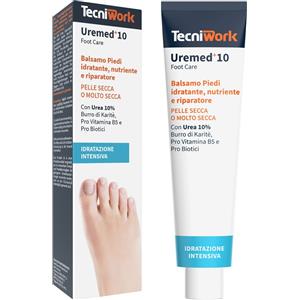 TecniWork Unremed Balsamo Piedi 75ml - Idratante e Riparatore con 10% di Urea, Burro di Karité e Pro Vitamina B5