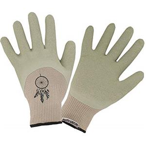 Rostaing Guanto da giardinaggio, piantare rinvaso in fibra di bambù e lattice, beige Boho-ROSTAING-Taglia 06