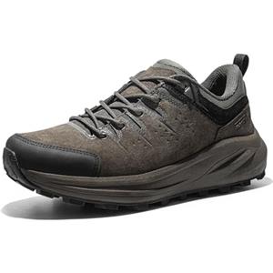 NORTIV 8 Scarpe da Trekking Impermeabili da Uomo Basse Leggere da Trekking All'aperto Campeggio Passeggio,Size 44,Marrone,SNHS243M