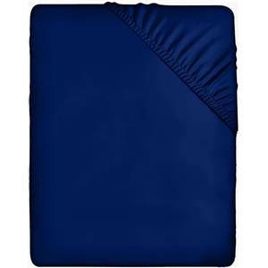 Utopia Bedding Lenzuolo con Angoli Due Piazze Matrimoniale - 160x200cm - Blu Reale - Microfibra di Poliestere Spazzolato - Lenzuolo sotto con Angoli Elasticizzato