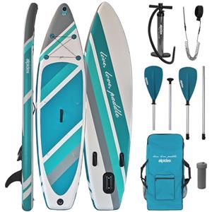 ALPIDEX Stand Up Paddle Gonfiabile 320 x 76 x 15 cm ISUP Portata Massima 200 kg Tavola SUP Leggero Stabile Set Completo, Colore:Earth