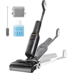 roborock F25 ALT Aspirapolvere Lavapavimenti Senza Fili 20000Pa, Design Ultra Slim 180°, Asciugatura 90°C, Doppio Raschietto Anti-Groviglio, Ruote Motorizzate,Doppia Pulizia Bordi per Pavimenti Duri