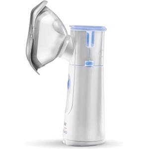 Flaem, Light Neb, Aerosol Portatile Silenzioso, Leggero, Ergonomico e Tascabile per le Basse Vie Respiratorie, Macchina Aerosol Adulti e Bambini Certificata con Mascherine Soft Touch, Made in Italy