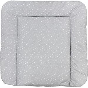 TupTam Materassino per Fasciatoio il cambio Pannolino Bebè, Stelle piccole/Grigio, 70 x 60 cm