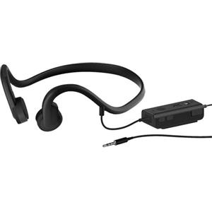 GZLMMY Auricolari cablati a conduzione ossea da 3,5 mm, auricolari di tipo aperto, impermeabili IP8, resistenti al sudore, microfono integrato con riduzione del rumore, adatti per corsa, sport e