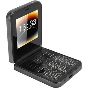 Tosuny Cellulare Flip per Anziani, Cellulare Flip 2G con Tasti Grandi, Display HD da 2,6, 5 Slot per Schede, Fotocamera HD, Torcia LED, Suono Chiaro e Forte, Batteria da 1400mAh (BLACK)