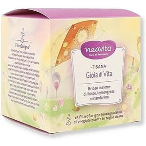 Neavita Tisana Gioia di Vita - 2 Bustine in Valigetta Volo per Relax e Benessere