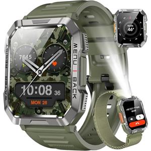 Blackview Smartwatch Uomo, Smartwatch Militare Uomo Fitness con Chiamate Bluetooth,2.01
