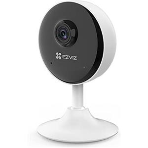 EZVIZ C1C-B 1080P Telecamera di sorveglianza Wi-Fi per interni, Visione notturna 12 m, Audio bidirezionale, Rilevamento del movimento, 130 grandangolare, Wi-Fi 2,4 Ghz, Compatibile con Alexa