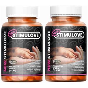 Hyper New Stimulove 2 x 75 CPR - Integratore con Maca Peruviana, Citrullina, Tribulus, Arginina, Vitamina E, Ginseng e Zinco - Energizzante che Migliora Virilità, Vigore e Testosterone Uomo