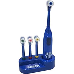 JYC CREATIVE Spazzolino da denti automatico, spazzolino da denti con 4 testine intercambiabili, regalo per bambini e ragazze, Barcellona, Standard)