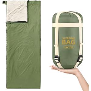 Corpower Sacco a pelo da campeggio, 680 g, 190 x 75 cm, estivo per adulti, compatto e ultraleggero, ideale per ostelli, alberghi e viaggi estivi oltre 20 °C