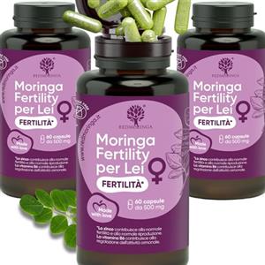 RedMoringa Integratore Acido Folico Mamme Resveratrolo, Moringa, Zinco, Vitamine B1, B5, B6, B12, E, D3, Acido Folico | Integratore Donna Vitamine PreMamma | Protegge DNA Mitocondriale | 180 Capsule - RedMoringa