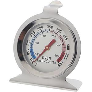 jatimdotin Termometro da Forno in Acciaio Inox con Quadrante Interno per Appendere - Argento
