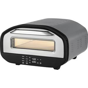 GOURMETmaxx Forno elettrico per pizza con sollevatore per pizza, display touchscreen, funzione timer, 7 programmi e modalità fai da te, macchina per pizza fino a max. 430 °C, mini forno per pizza,