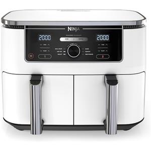 Ninja AF400EU Doppia 9,5 L Indipendente 2470 W Friggitrice ad aria calda Bianco