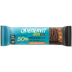 Enervit Pure Pro Protein Bar 50% Orange Blast 55g - Barretta Proteica Senza Glutine Ideale per Post-Workout