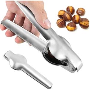 LXYYDS Castagno Clip, Castagne Schiaccianoci in Acciaio Inox, Pinza Castagne, Castagna Opener, Multifunzione Taglio della Castagna,Taglia Castagne, Castagne Utensili Cucina