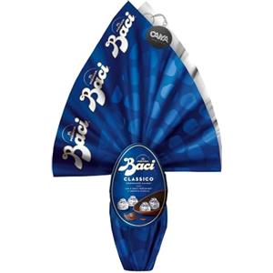 CAIYA Baci Perugina Uovo di Cioccolato Fondente Luisa con 4 Baci Dark e Sorpresa Gioiello 265g con Portachiavi CAIYA® (Pasqua 2024)