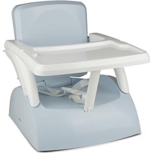 THERMOBABY - Rialzo per sedia per bambini 2 in 1 THERMOBABY YEEHOP - 6-18 mesi - Imbracatura di sicurezza a 3 punti - Tablet rimovibile - Fiore Blu