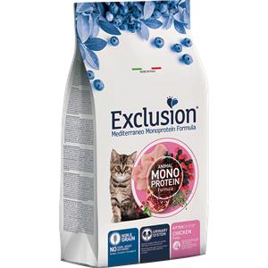 Exclusion Mediterraneo Monoprotein Kitten Pollo - Alimento Secco per Gattini 300g