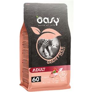 Oasy Gatti GRAIN FREE ADULT TACCHINO 300 gr Prezzo x 2 unità