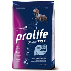 PROLIFE Cane Sensitive GrainFree Sogliola Fresca e Patate MINI 2KG Prezzo x 2 unità