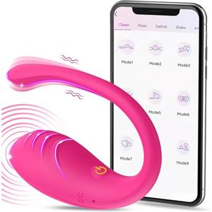 Generico Vibratoreper Donna Professionale con APP, Vibratore Sex Toys, Ovetto Vibrante Donna Dildo Anale Vibratore Clitoride Sexytoysys Donna, Vibratori per Coppia Piccolo Punto G 10 modi, ricarica di USB