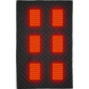 Generic Sacco a pelo riscaldato | USB Power 6 zone riscaldate tappetino da campeggio sacco a pelo Liner | 3 marce campeggio materassino elettrico a sacco a pelo riscaldatore per auto tappetino per animali