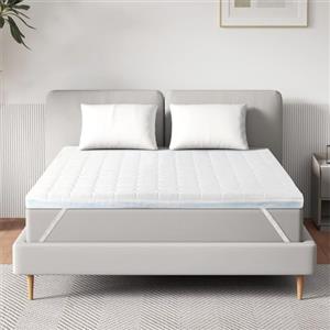 EGO HOME Coprimaterasso 160 x 190 cm, altezza 7 cm, grado di durezza H2 con taglio a 7 zone, nucleo in schiuma fredda, certificato Öko-Tex, coprimaterasso 160 x 190 cm, per letto a molle e divano