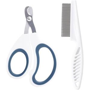 CHROMACRAFT 1 Tagliaunghie Per Animali Domestici, 1 Pettine A Denti Fini Per Animali Domestici, Tagliaunghie Per Gatti In Acciaio Inossidabile, Tagliaunghie Per Conigli, Forniture Per Animali Domestici