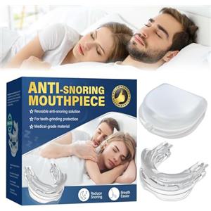 ATUIO Bite Bruxismo Notturno, Anti Russamento Uomo, Byte Notte Automodellanti Dispositivo Antirussamento Antirumore-1pcs