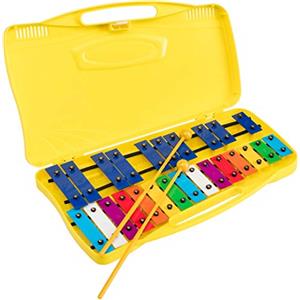 Soundsation Metallofono SG-25C Glockenspiel Cromatico 25 Note Colorato Scolastico