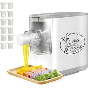 DCG PM1750 - macchina per la pasta. Impasta in 3 minuti, pasta pronta entro 10 minuti. Capacità: 350 gr di farina. 12 stampi per la pasta