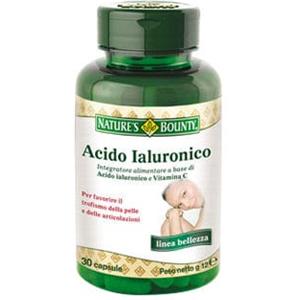Nature's Bounty Acido Ialuronico 30 Capsule - Integratore per Pelle e Articolazioni con Vitamina C