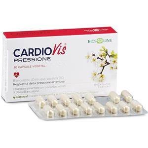 Bios Line CardioVis - Integratore Alimentare per Regolare la Pressione Arteriosa con Eidrosol, Olivo e Biancospino - 30 Capsule Vegetali