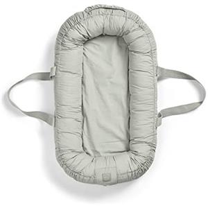 Elodie Details Baby Nest Nido per Neonato Portatile, Riduttore Lettino Neonato Nido Coccolone in 100% Cotone Lavabile 78x45 cm - Mineral Green