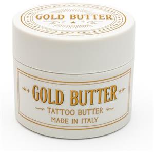 INK PROGRESS Gold Butter - Ink Progress - BURRO TATTOO, 10g, Made in Italy, Formula Naturale per Idratazione e Protezione - crema tatuaggi