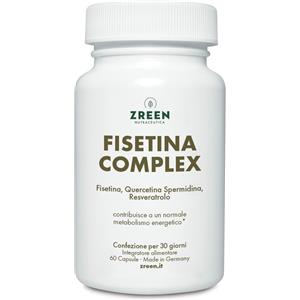 Zreen Fisetina Complex - Integratore Alimentare con Estratto di Gemme di Grano e Nicotinamide, 60 Capsule
