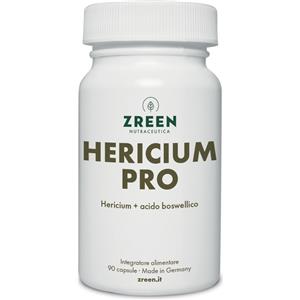 Zreen Hericium Pro - Integratore Alimentare Vegano con Hericium erinaceus, 90 Capsule