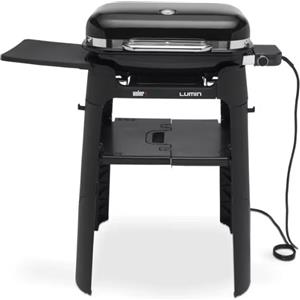 Weber Barbecue Elettrico Weber Lumin Nero con Supporto