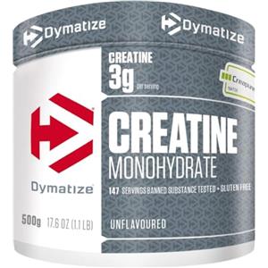 Dymatize Creatine Monohydrate in polvere non aromatizzata 500g - 100% Creapure Creatine - Aminoacidi - Creatina