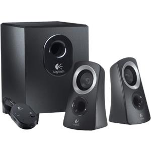 Logitech Z313 2.1 Sistema di Altoparlanti Multimediali con Subwoofer, Audio Full Range, 50 Watt, Bassi Potenti, Ingressi Audio 3.5 mm, ‎Presa UK, PC/PS4/Xbox/TV/Smartphone/Tablet
