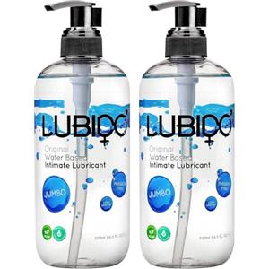 Lubido Original Gel Lubrificante Intimo a Base d'Acqua Senza Parabeni Formato Jumbo - 500 ml (Confezione da 2)