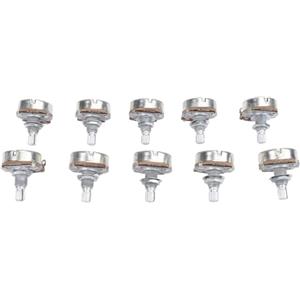 Gavigain Set potenziometri Gavigain 25K, metallo robusto di alta qualità, controllo volume e tono, filettatura metrica M8, ideale per chitarre e bassi elettrici (A25K)
